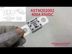 Fusível de automóvel de cerâmica de pequeno porte de alta velocidade 350A 125VDC 20KV