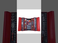 Conjunto Combinado de Ferramentas de Ferro 85 Peças para Reparo de Máquinas, Dobrável em Três Camadas, Jogo de Soquetes para Ferramentas