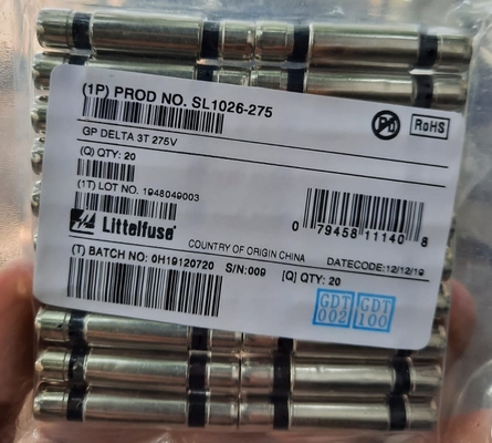 Protetor da sobretensão do plasma do tubo de descarga do gás do poder superior SL-1026-275 Littelfuse