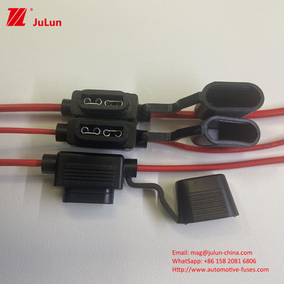Medium Size Car Insert Low Voltage Fuse Holder Com UL 94 V-0 Classificação de inflamabilidade Iluminação auxiliar