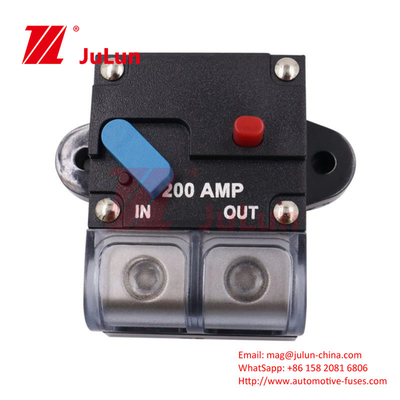 300A 48VDC Interruptor de circuito múltiplos de alta corrente protetor de sobrecarga de carro de áudio retrofit 100A Recuperação Interruptor de circuito