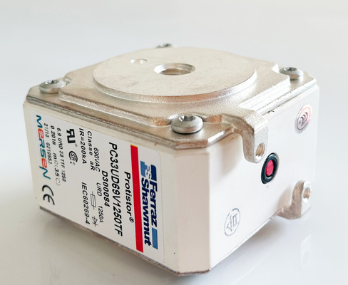 Ferraz D300084 Fusíveis de veículo de cerâmica original 1250A 690V 200KA corrente de falha dc