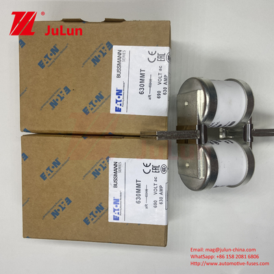 MUSSMANN 690V 630A Cerâmica Copper Automotive Fuses 630MMT Twin Plate Flat Bolt Tipo Fuse Para Proteção de Veículos