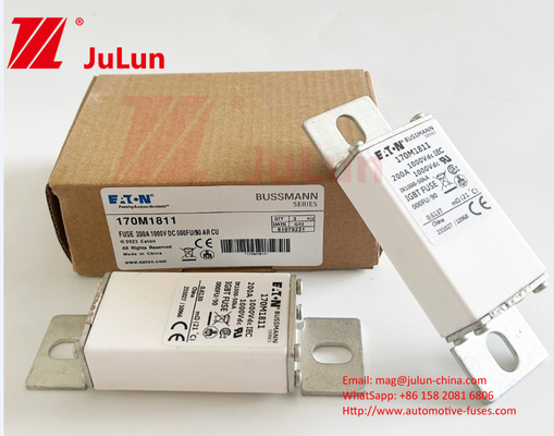 170M1811 200A 1000V Cobre Cerâmico BUSSMANN Fusíveis Automóveis Voltagem nominal M6/M8 Instalação