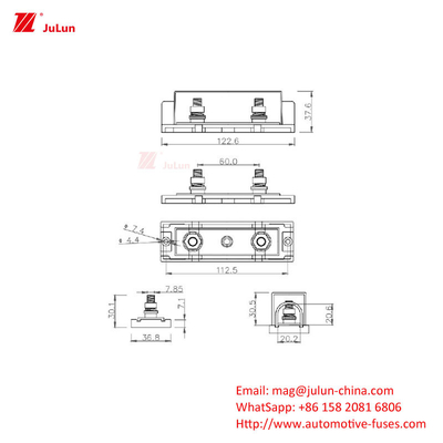 ANS/MIDI Pequeno e bom segurador de fusível Barco motorizado Reinicialização manual Interruptor sem reinicialização automática
