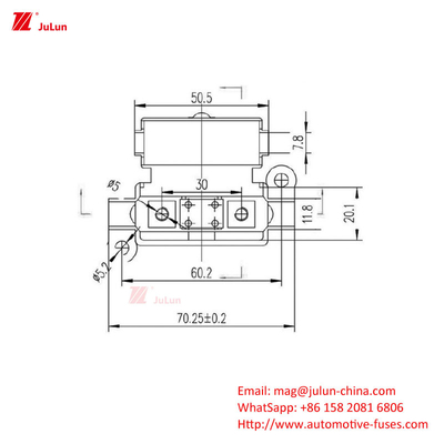 30A-500A Corrente ANS/MIDI Pequeno Good Fuse Holder Navio Retorno manual do disjuntor