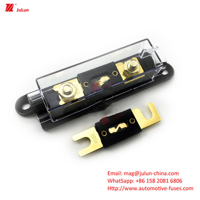 Peças sobressalentes de automóveis de dois polos Material de contato de cobre Dimensão externa Segurador / caixa