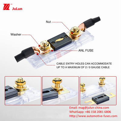 Automóvel 30-500AMP Voltagem nominal 32V Automóvel Manual Reset Disjuntor BX2141A-1 Car Safety Box Assembly