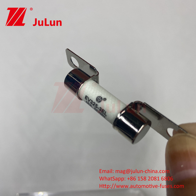 Fusíveis cerâmicos para veículos eléctricos de 750 V Capacidade de ruptura Choque mecânico 25A 30A 40A 750VDC