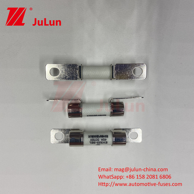 10x38mm Cerâmica Automobile Fuses Bolto montado EV FUSE Confiabilidade ambiental Conforme à ISO8820