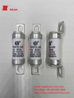 Fusível EV 100A Características Construção de parafusos Especificamente 750VDC 10A 25A 50A 63A