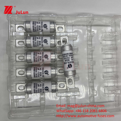 Fusível de veículo elétrico RS308 DC750V 10A 15A 20A Com excelente resistência a vibrações 63A