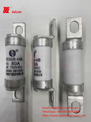 Fusível de veículo elétrico RS308 DC750V 10A 15A 20A Com excelente resistência a vibrações 63A