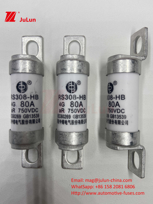 EV RS308 Fuso Mecânico de Choque 25A 30A 40A 50A Cobre Cerâmico Voltagem nominal DC750V Carregador Ev para Casa Para Carro Elétrico