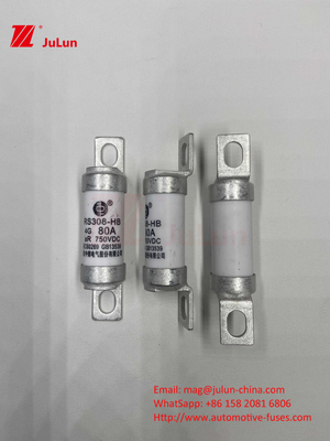 Fusível de veículo elétrico para armazenamento de energia do sistema de tração e olted 750VDC 25A 30A 40A 50A Para RS308 HB EV