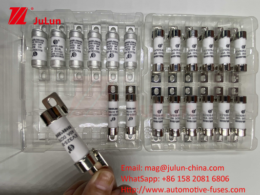 Fusíveis automotivos de cerâmica S com montagem de parafusos 750VDC 20X46mm RS308 100A 63A