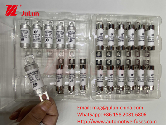 63A RS308 HB Fusível montado com parafuso 80A 10A 15A 40A Fusíveis cerâmicos para automóveis com parafuso