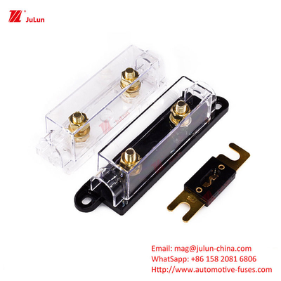 ANS/MIDI Pequeno suporte de fusível premium, redefinição manual do veículo elétrico 30A-500A Nylon Plastic One/Bipolar 32V Circuit Breaker