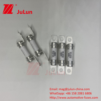 Fusível de veículo elétrico 500VDC Bolt M6 Bolt 50A Excelente capacidade de quebra de DC Fusível