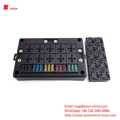ANS/MIDI 30A-500A Detentor de fusível de contacto de cobre pequeno Conforme à norma UL da UE para reinicialização automática de fusíveis automotivos