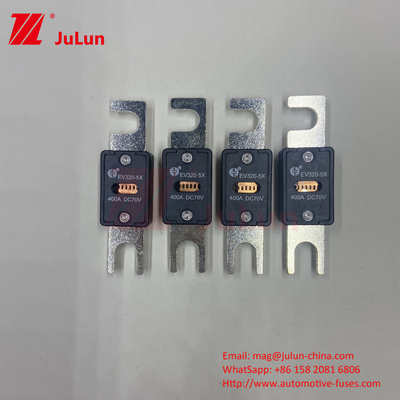 Fusíveis para veículos elétricos automóveis com classificação de corrente 80-500A - Conformes com as normas ISO8820-5 e GB/T31465.5-2015