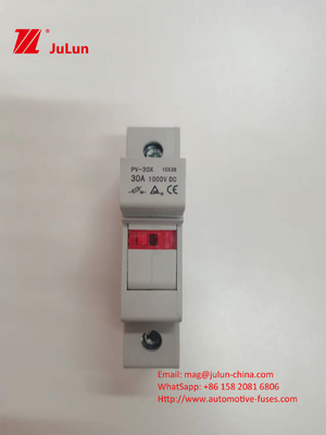 Fusível fotovoltaico solar 10*38mm AC500V 32A GG RT18-32X AC500V com suporte