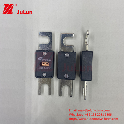EV320-5X-350A-N 70VDC 6kA Fusível de veículo elétrico de cobre cerâmico para segurança do sistema de tração do EV