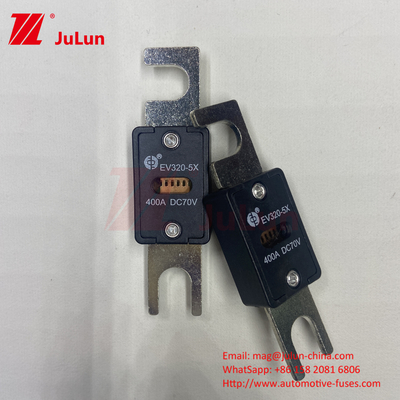 EV320-5X-450A-N 70VDC M6 M8 Fusíveis EV Portáteis Cumprem a Norma ISO8820-5 para Transmissão Automóvel e Sistemas Elétricos