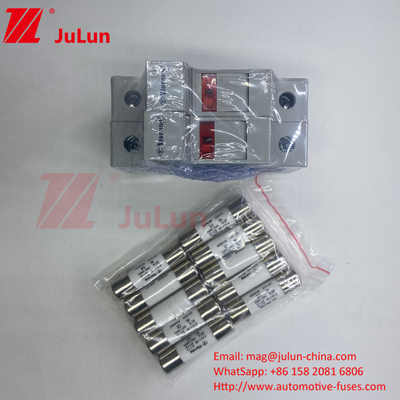 Fusível Solar Pv Din Rail Solar Fusível Detentor Para Inversor Fotovoltaica Fusível Inline Fusível cilindrico