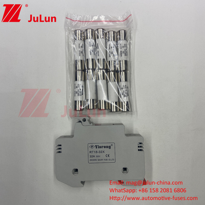Fusível solar Pv / Din Rail Fusível solar para inversor 1500VDC 1000VDC 500VDC 10A-63A 30kA