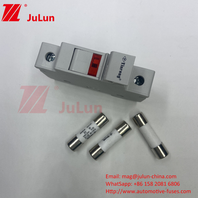 Fábrica Profissional BYPV-18 1pólo 16a 1000v Dc Din Rail Fuse Holder Com 1500v Dc Fuse Para Solar