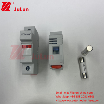 1000VDC 32A segurador de fusível solar com fusíveis para inversores fotovoltaicos RT18-32 15A 20A 32A segurador de fusível com indicador LED para P solar