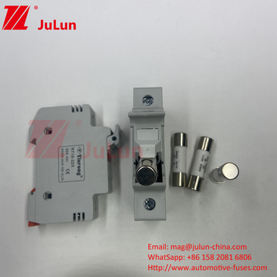 10A-63A Fusível cilíndrico para proteção do sistema de energia solar Fusíveis fotovoltaicos solares DC 1000V 6A 10A 15A 20A 25A 30A Alta tensão