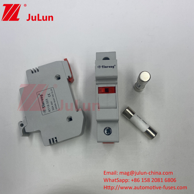 DIN Guia de seguradores DIN Ferroviário Solar segurador Solar DC 1000V Fusíveis fotovoltaicos 6A 10A 15A 20A 25A 30A Alto V