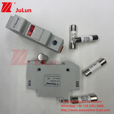 1000VDC 1500VDC 500VDC painel solar DIN ferroviário DC 32 Amp segurador de fusível solar com fusível para PV Pho