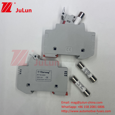 30kA DC Fusível Solar para ônibus fotovoltaicos 1000V Fusível Base Suit 10 * 38 Fusível Core Inner Core
