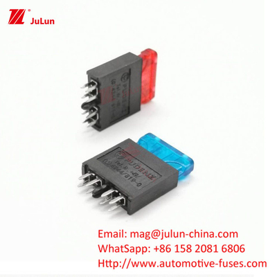 Interruptor de circuito compacto da UE UL para automóveis ANM Fork Peg Tipo Dual Car Fuse Holder Um em Dual Out Large Fu