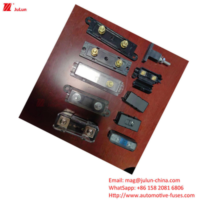 Plastico / Nylon Housing Automotive Fuse Holder Cumprindo a Norma UL da UE com 30A-500A corrente de retenção