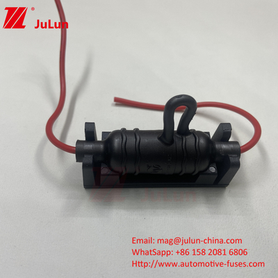 Detentor de fusível para automóveis de baixa tensão à prova de pó vermelho preto silicone PPS 10A 250V