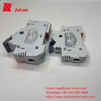 TUV DC Solar Fuse Fusible Holder Box Base DNPVF1-32 Proteção do Sistema Solar 10x38MM 1000V GPV Rapido Sopro Cerâmica DIN Rail