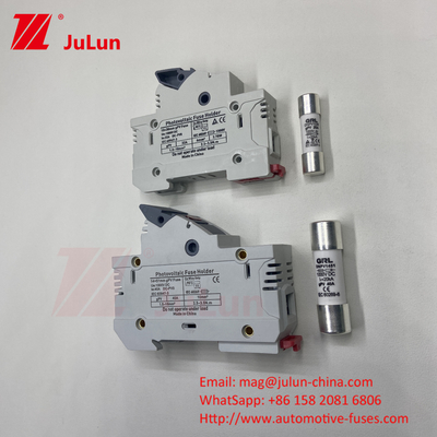 AC RT18-32X segurador de fusíveis caixa de base 10x38MM 500V sopro rápido cerâmica RO15 RT18 DIN Rail Moun segurador de fusível único