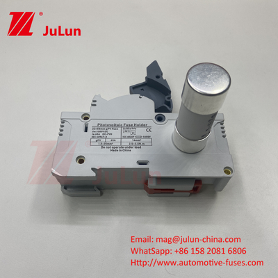 Fusível solar fotovoltaico para fotovoltaico DC1000V 10X38 segurador de fusível cerâmico com interruptor de isolamento 10X