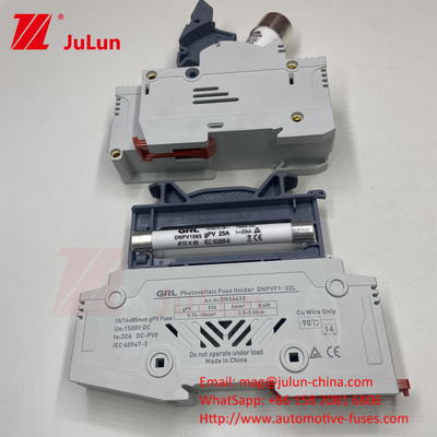 Fusível fotovoltaico solar cilíndrico para inversor fotovoltaico solar 22*58mm 1000DV fotovoltaico