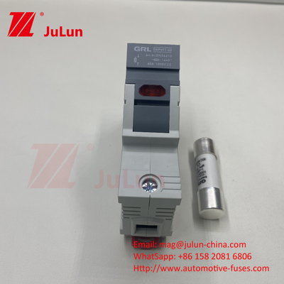 SeanRo Solar PV Din Rail Fuse Holder para Fuse Link 10 * 38mm 1000V 15amp DC Fuse 25A