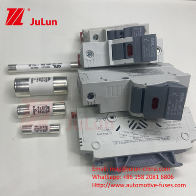 Fusão 1500vdc 20a DNPVF1-32L Sistema Solar Pv Fusão 1500vdc de sopro rápido Cerâmica DIN Rail Moun 10x85MM Fusão térmica 1500V