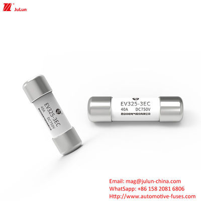 Fusível médio 15A-50A Fusível médio parafuso EV325-3EC DC750V 20KA Com bandeira indicando corrente nominal