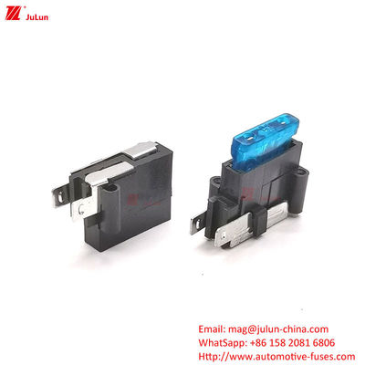 Voltagem nominal 32V Contato de cobre Interruptor automático de redefinição de circuito 30A-500A Car Fuse Holder Nylon plástico