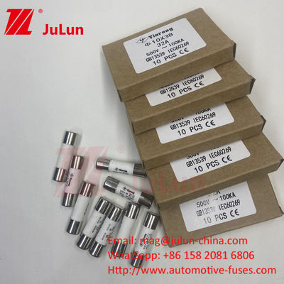 32A 10*38mm 15A 690VDC 1000VDC Painel montado Fusível solar fotovoltaico para proteção robusta de cordas fotovoltaicas
