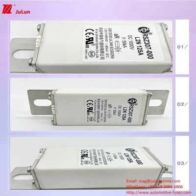 Fusão para veículos elétricos de fusão média DC1000V com capacidade de ruptura de 25KA