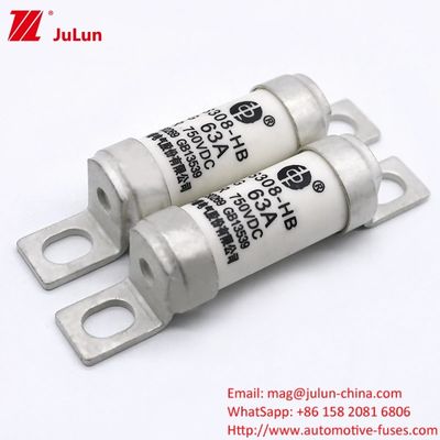 Fusíveis elétricos DC750V 32A 63A 100A para sistemas eléctricos